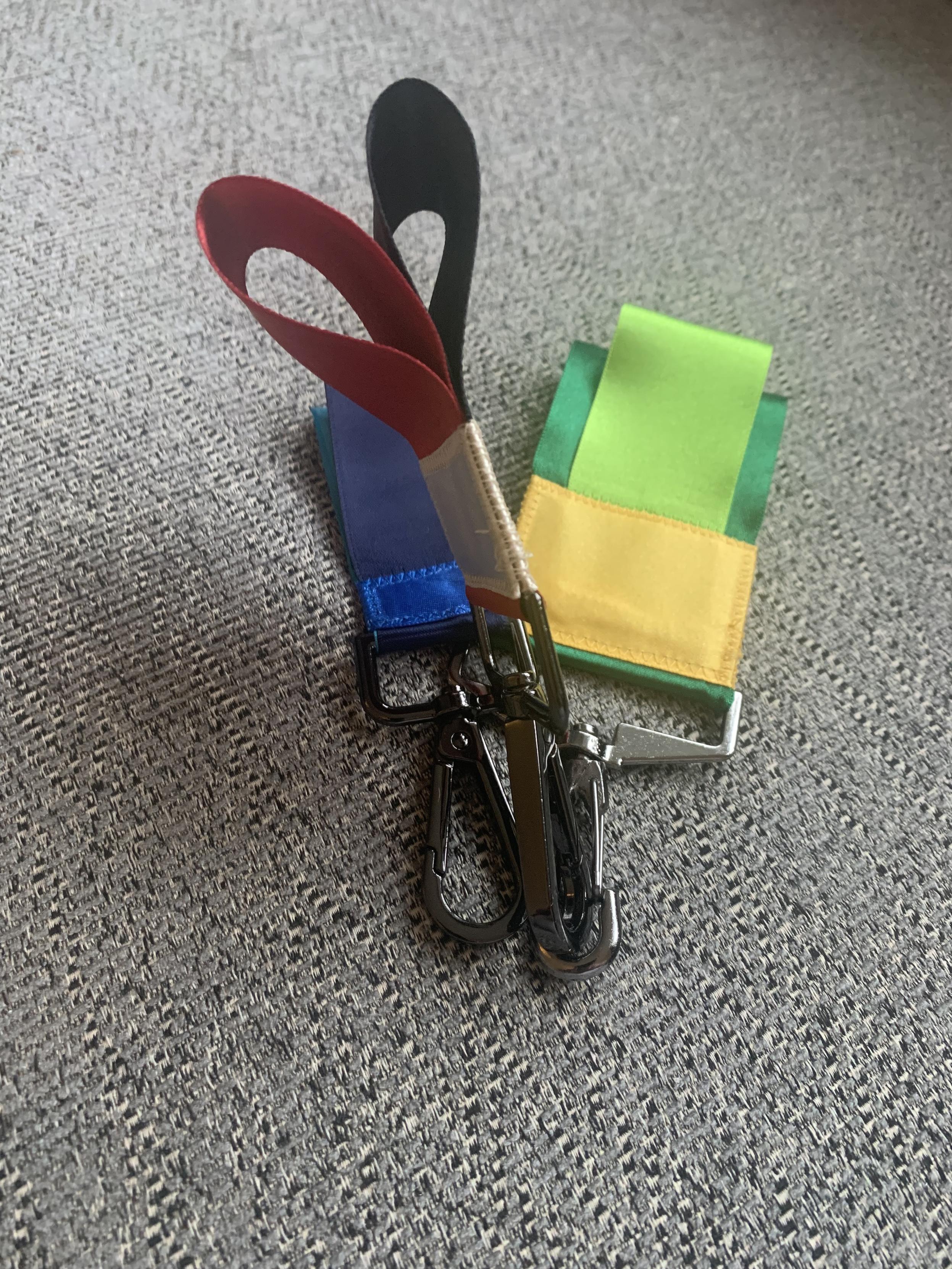 Fidget toys made from satin ribbon